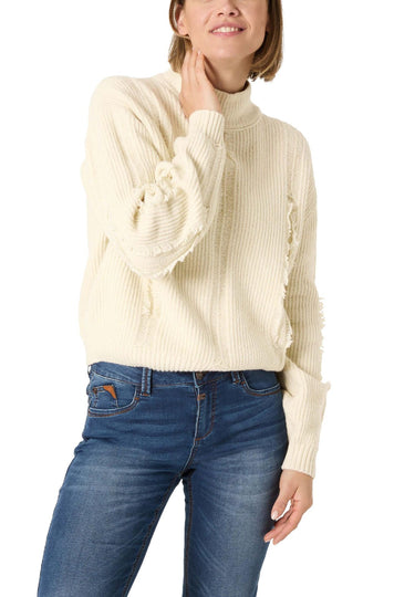 18-10276-00-9148 1400 | Fray Mock Neck Pullover